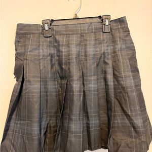 Gray Plaid Women's Skirt